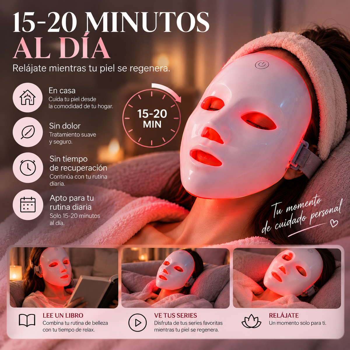Sesiones de 15-20 minutos al día